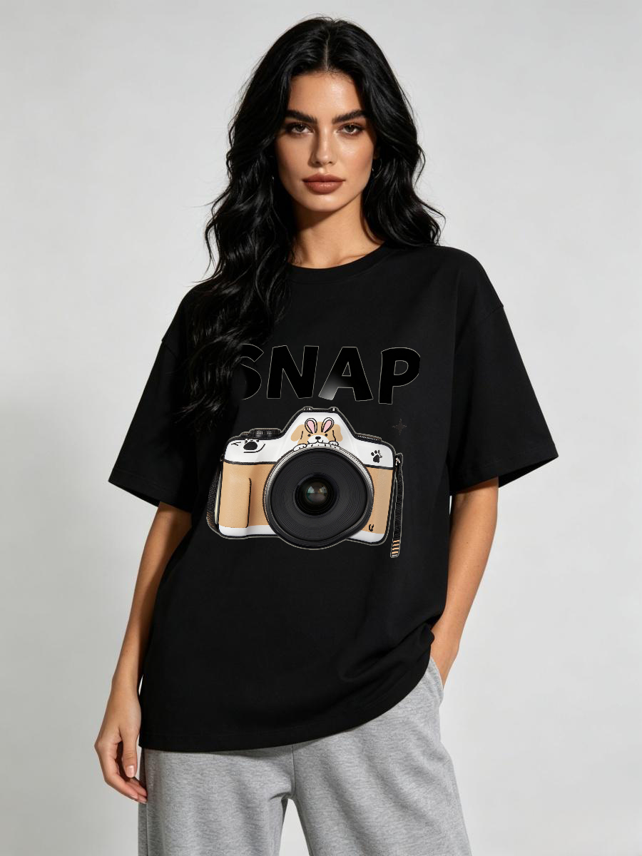 Food Energy Snacks - T-Shirts aus Baumwolle mit Snack-Tasche für