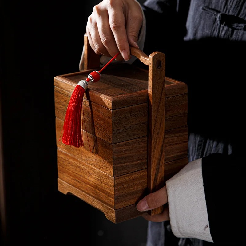 Snacks Food Gift Baskets - Minimalistische Lebensmittelbox im japanischen Stil, mehrschichtig,