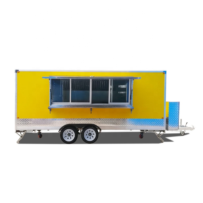 Food Energy Snacks - Quadratischer Imbisswagen, kundenspezifischer mobiler Catering-Anhänger, energiesparend,