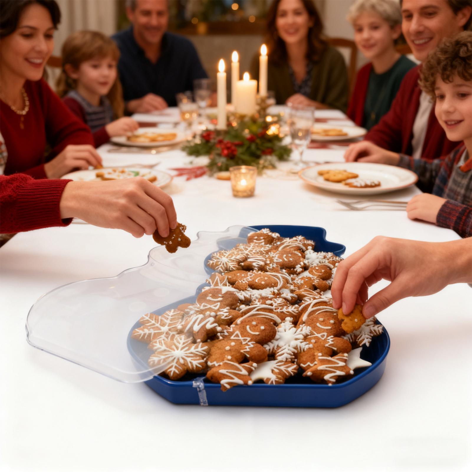 Food Platter Snacks - Weihnachten Snack Tablett Lebensmittel Organizer Serviertablett
