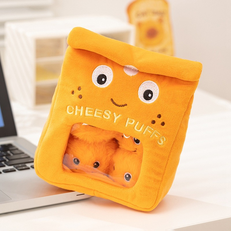 Soft Food Snacks Kids - Plüsch-Snack-Tasche: Süßes Lebensmittel-Plüschtier, weiche gefüllte Snack-Taschen-Puppe,