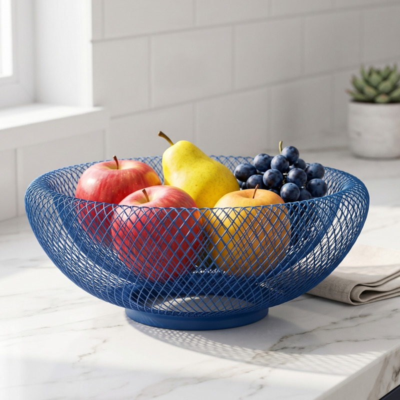 Snacks Food Gift Baskets - Obstkorb aus Eisen, modernes, minimalistisches Metall-Snacktablett,