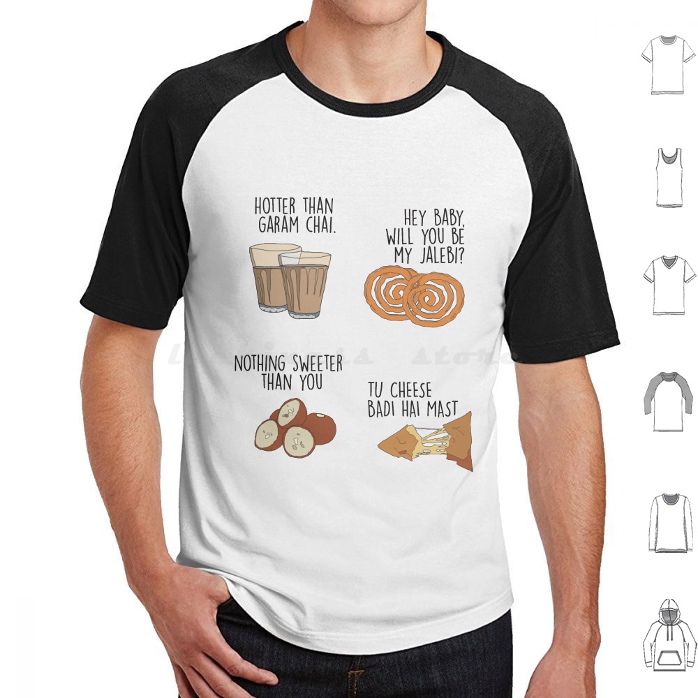 Food Snacks In India - Indisches Paket. Snack Lines T-Shirt 6XL