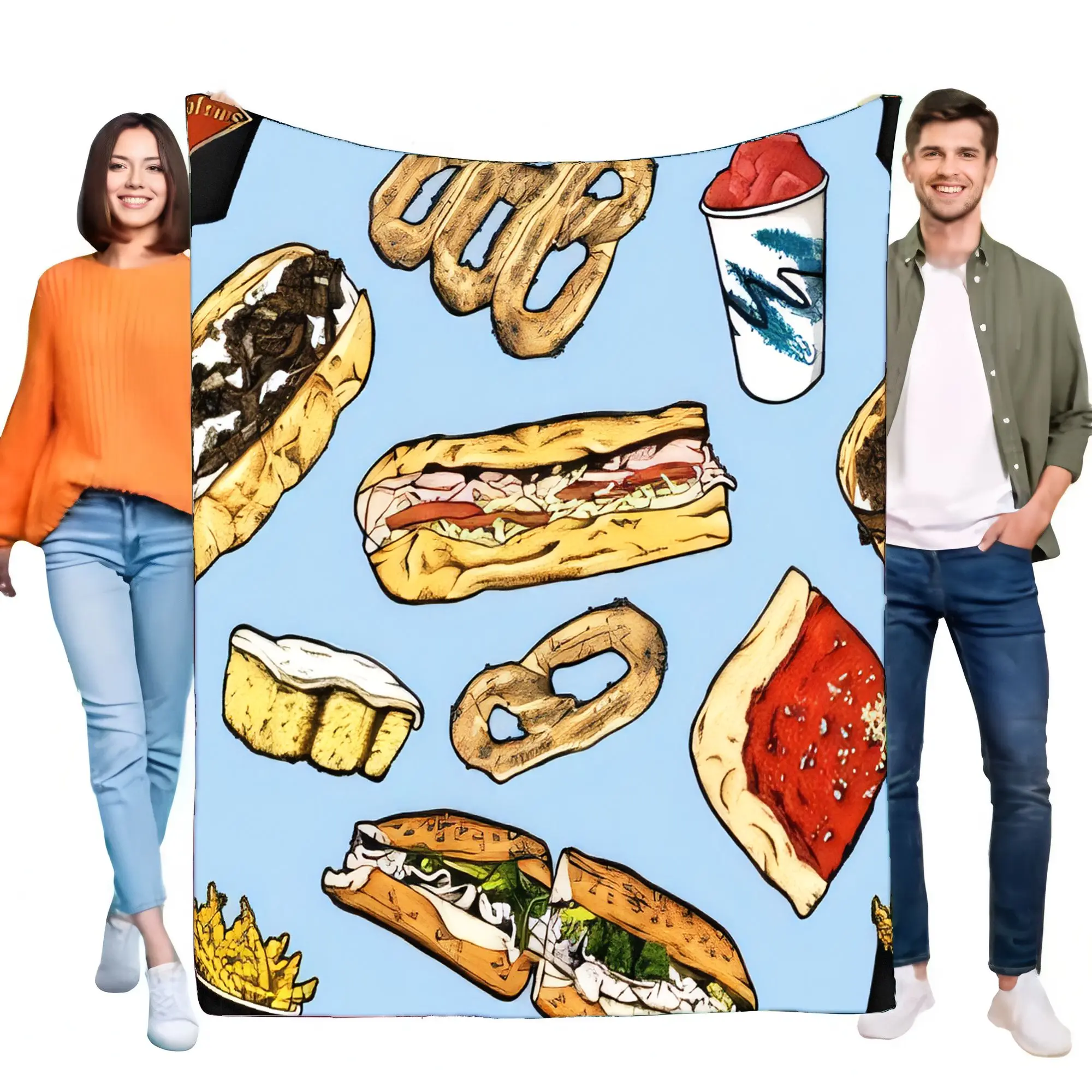 Flanell-Fleece-Decke mit Snack – Soft Food Snacks Kids Bewertung und Preis