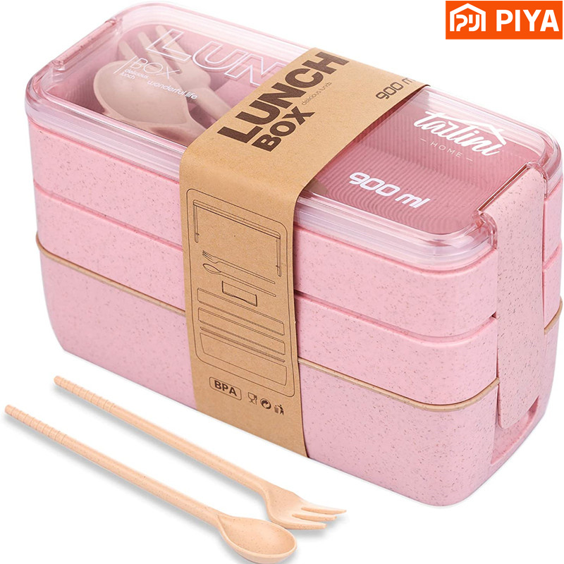 3-in-1 Fach Weizens troh Bento – Food Or Snacks Bewertung und Preis