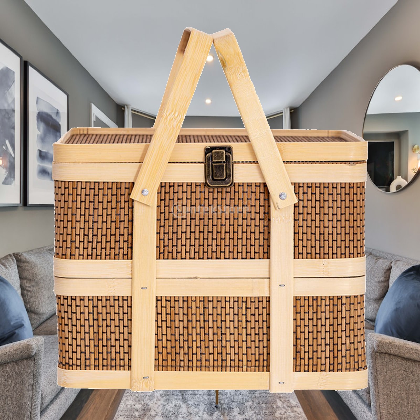 Geflochtener Picknickkorb, Leb – Snacks Food Gift Baskets Bewertung und Preis