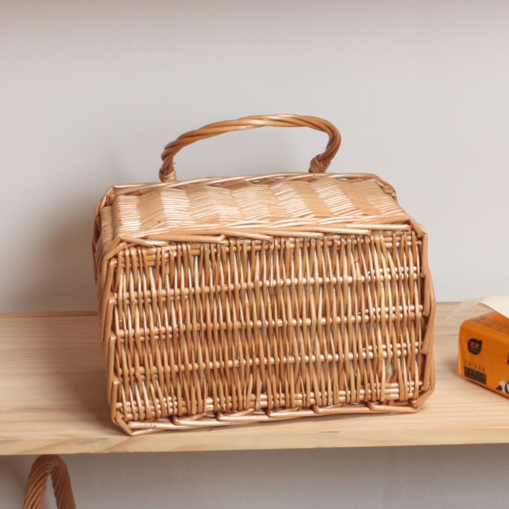 1 Stück Weidenkorb, tragbarer  – Snacks Food Gift Baskets Bewertung und Preis