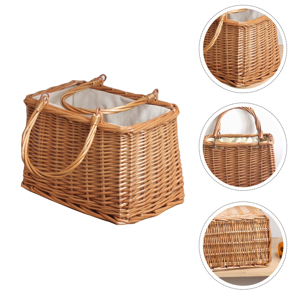 1 Stück Weidenkorb, tragbarer  – Snacks Food Gift Baskets Bewertung und Preis