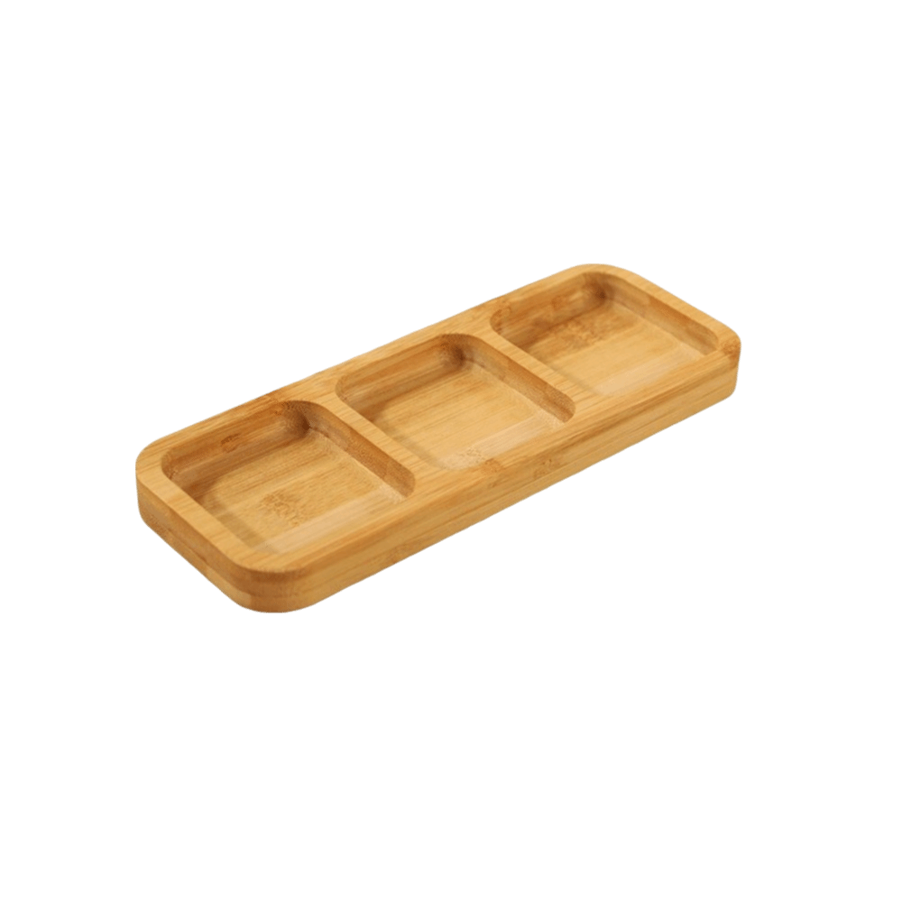 Natürliches Bambus-Serviertabl – Food Platter Snacks Bewertung und Preis