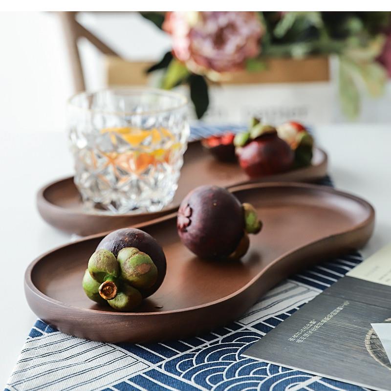 Schwarzes Walnuss-Tablett aus  – Food Snacks In Japan Bewertung und Preis